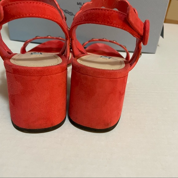 Prada Calzature Donna Suede Sandal, with studded straps , size38-8 - Picture 6 of 10